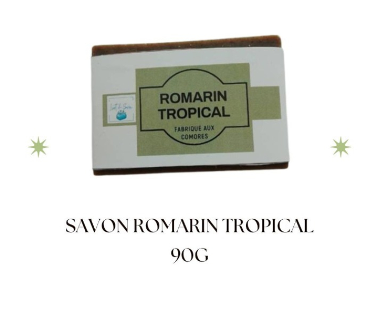 Sabuni ya kitropiki ya rosemary iliyotengenezwa nchini Comoro
